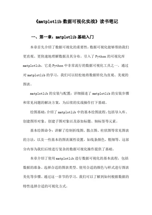 matplotlib数据可视化实战读书笔记