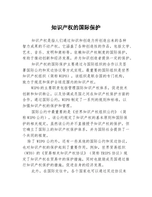 知识产权的国际保护