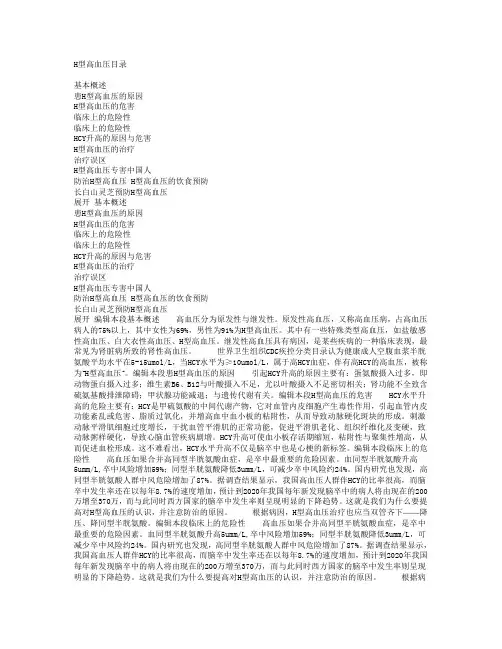 H型高血压