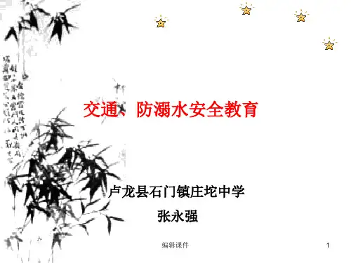 交通、防溺水安全常识ppt课件