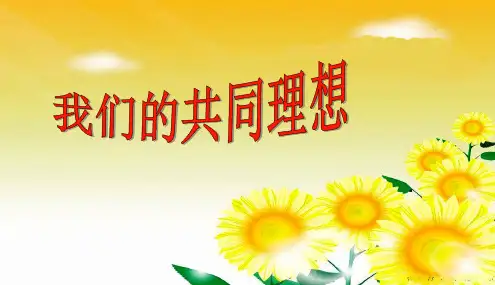 我们的共同理想(新)精品中学ppt课件