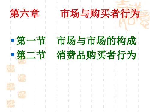 市场营销学 清华大学出版社 课件 第六章