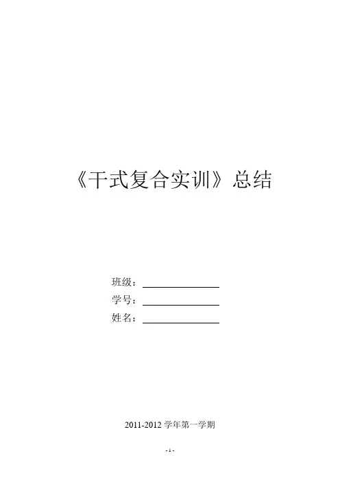 干式复合报告