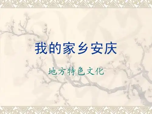 我的家乡安庆