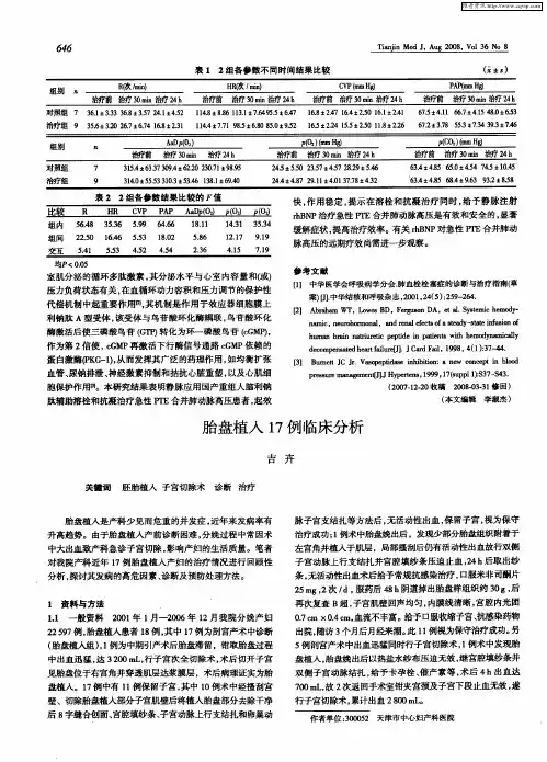 胎盘植入17例临床分析