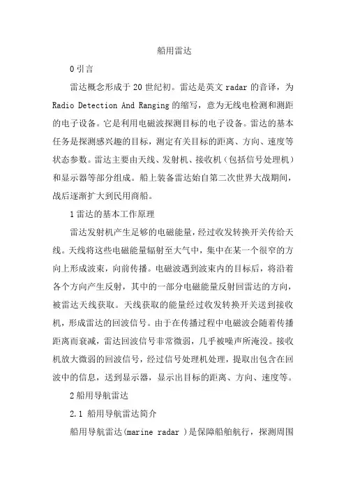 船用雷达
