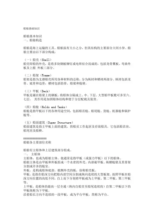 船舶基础知识