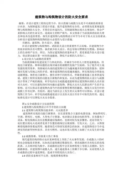 建筑物与构筑物设计的防火安全要求