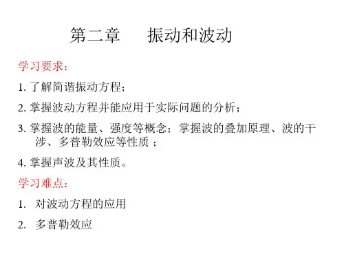 《医用物理学》振动和波