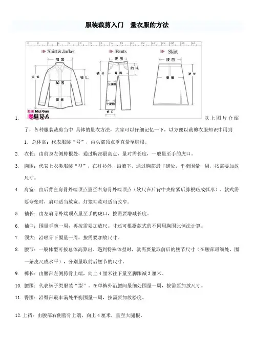 服装裁剪入门分解