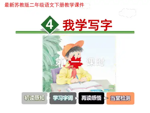 4我学写字