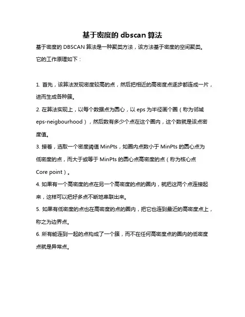 基于密度的dbscan算法