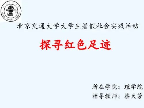 红色文化社会实践答辩 ppt课件