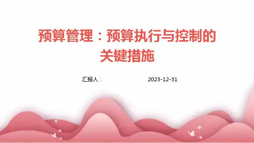 预算管理：预算执行与控制的关键措施