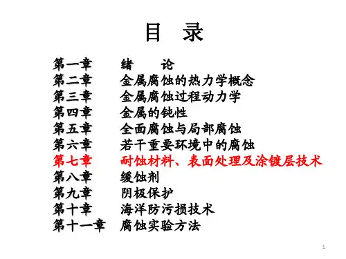 腐蚀与防护技术