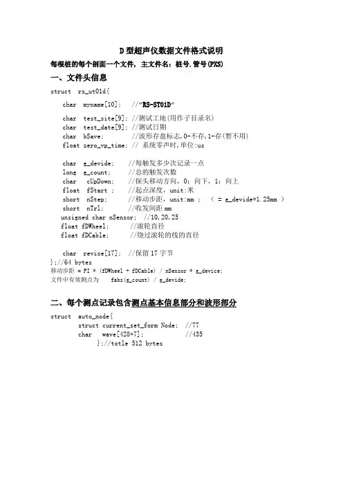 数据格式说明