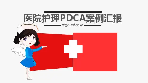 医院护理PDCA案例汇报PPT模板【26页】