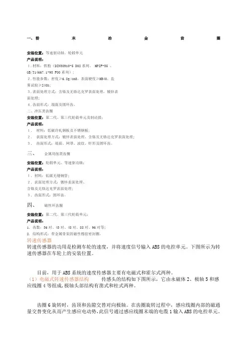 ABS齿圈