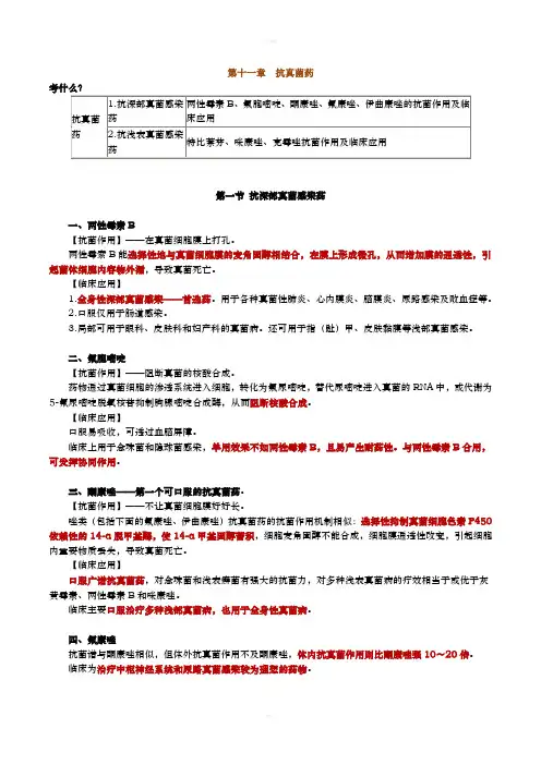 《抗真菌药》word版