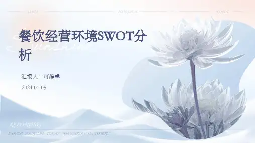 餐饮经营环境SWOT分析