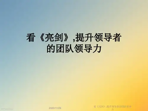 看《亮剑》,提升领导者的团队领导力