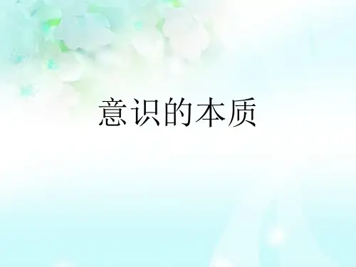 意识的本质PPT教学课件