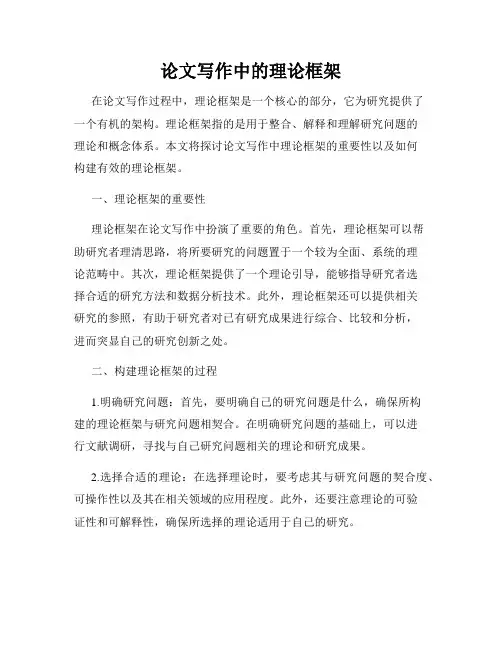 论文写作中的理论框架