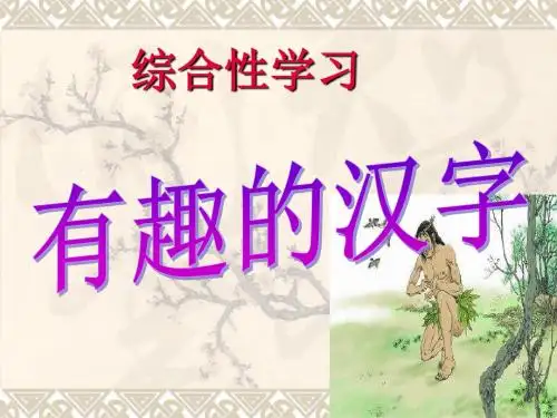 人教版五年级语文上册第五组《遨游汉字王国》PPT课件
