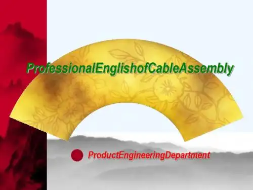 #CABLE 连接器业内英语