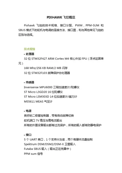 PIXHAWK飞控概览