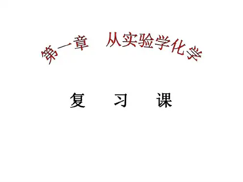 高一化学从实验学化学2(20200806100007)