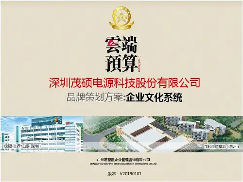 04茂硕品牌策划方案-企业文化系统