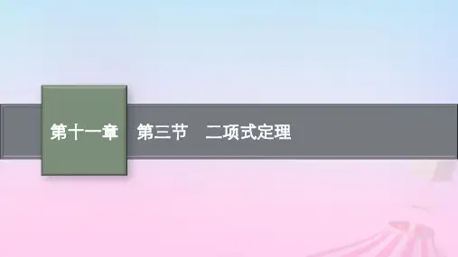 适用于新教材2024版高考数学一轮总复习：二项式定理课件北师大版