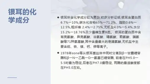 银耳的化学成分和药