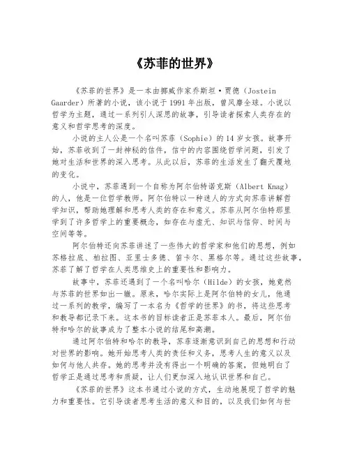 《苏菲的世界》
