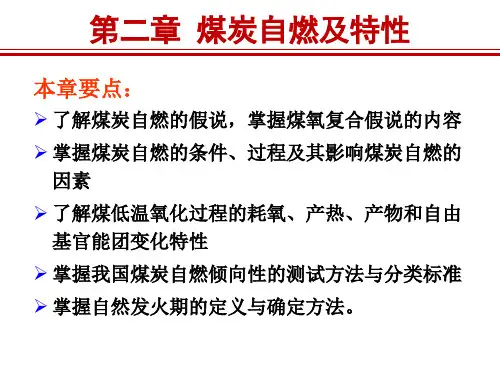 第二章 煤的自燃及其特性