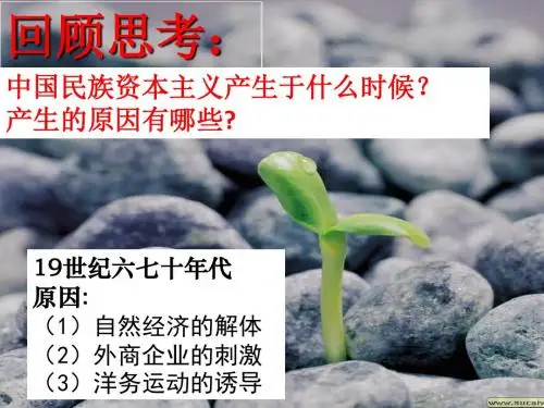 人教版必修二第3单元第10课 《中国民族资本主义的曲折发展》课件(共29张ppt) (共29张PPT)