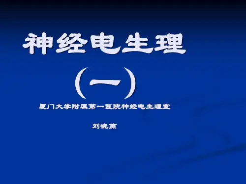 神经电生理知识(1)