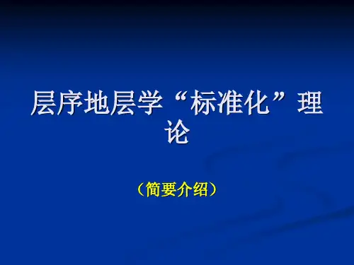 层序地层学标准化
