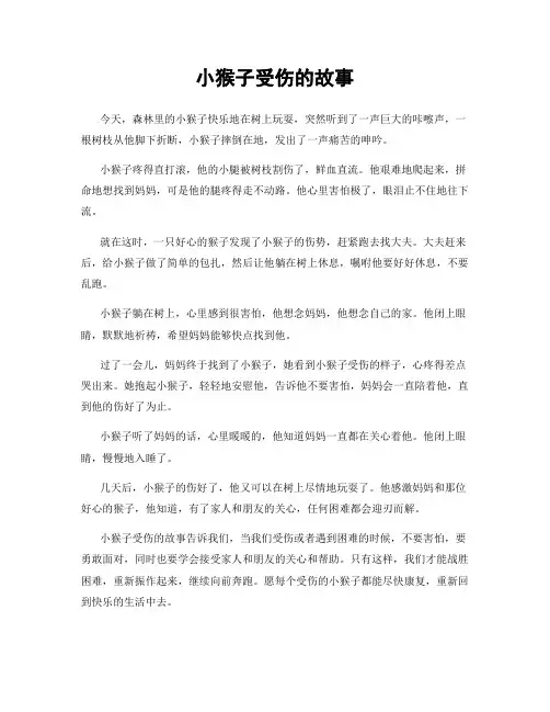 小猴子受伤的故事