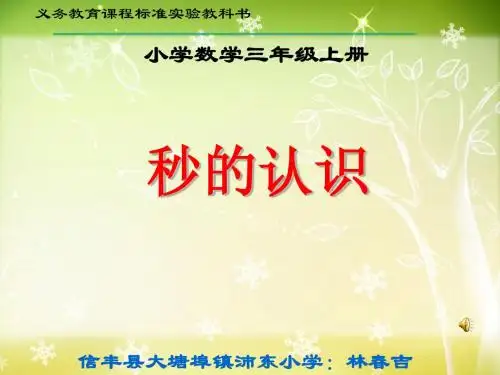 人教版_秒的认识1