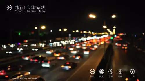 旅游日记北京篇PPT模板