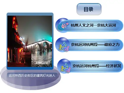 经典的精美ppt模板之京杭大运河