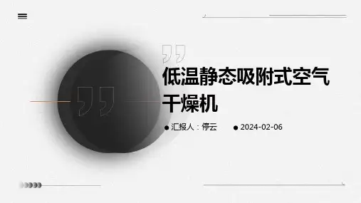 低温静态吸附式空气干燥机