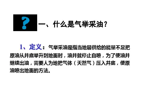 精选气举采油工艺技术讲座