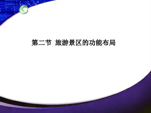 第三章第二节 第二节 旅游景区的功能布局