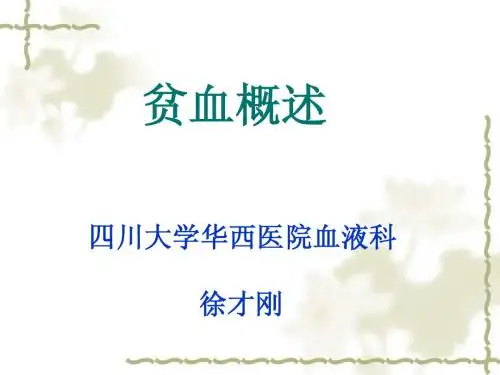 贫血概述