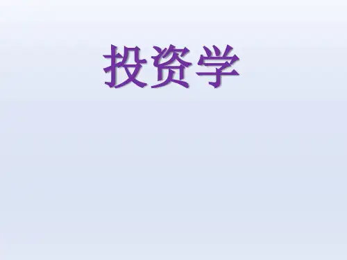 投资学《有效市场假说与行为金融理论》课件