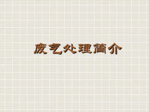 废气处理工艺简介