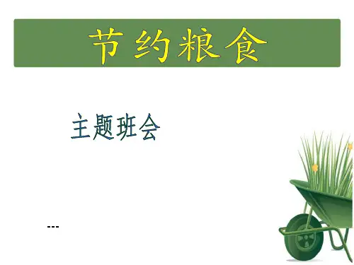 节约粮食主题班会[1]-PPT课件 